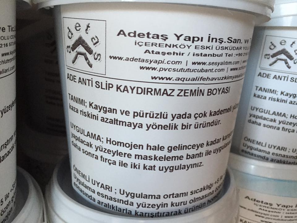 zemin kaydırmazlik boyasi